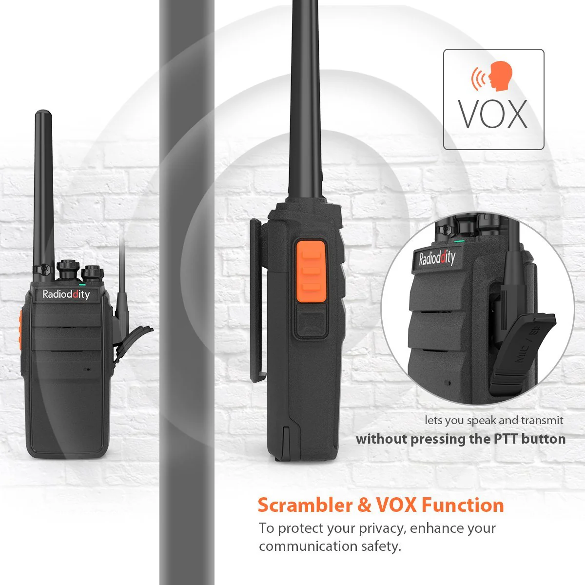 Radioddity R2 Walkie Talkie UHF PMR446 [4 Pack] [DISCONTINUES] - Image 5