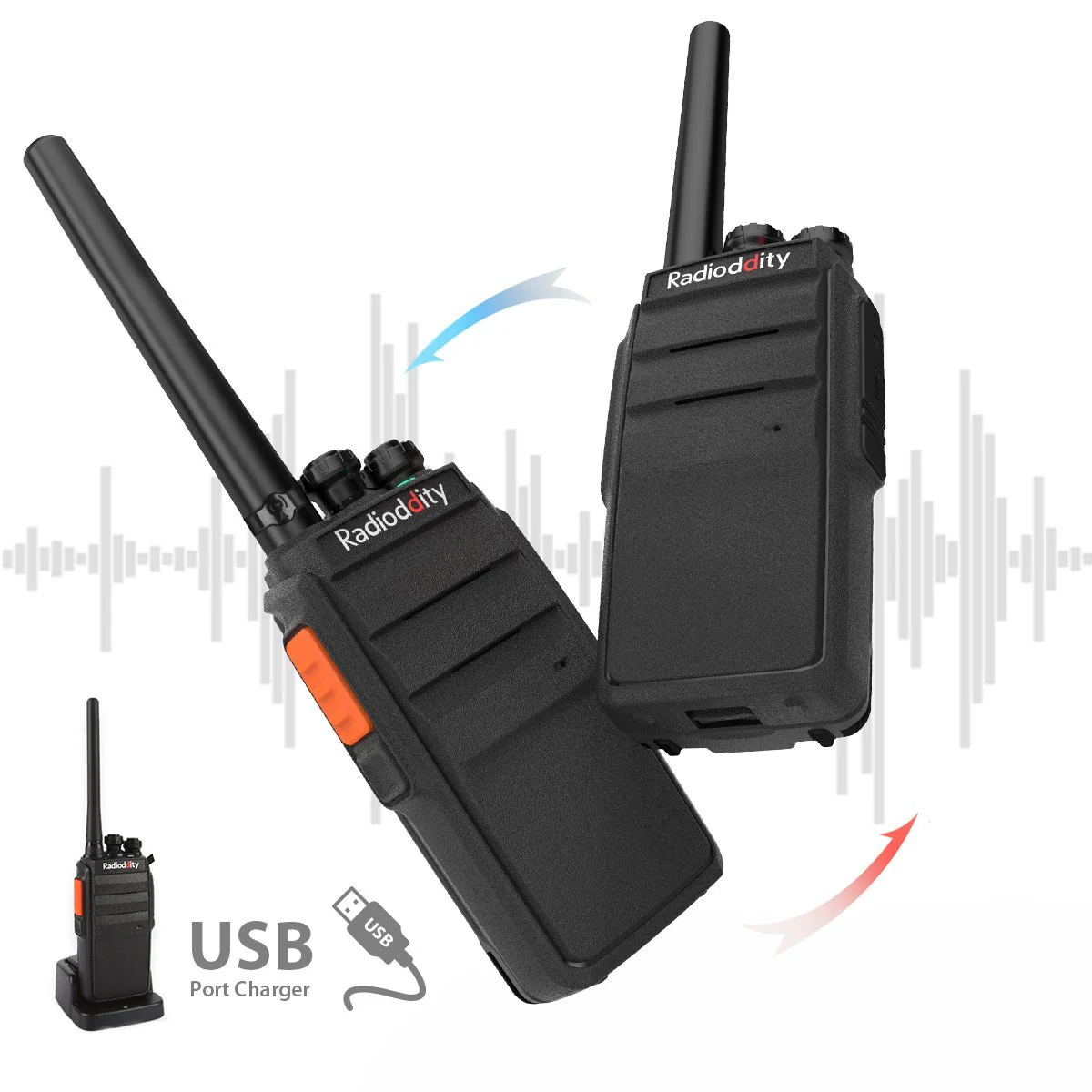 Radioddity R2 Walkie Talkie UHF PMR446 [2 Pack] [DISCONTINUED] - Image 6