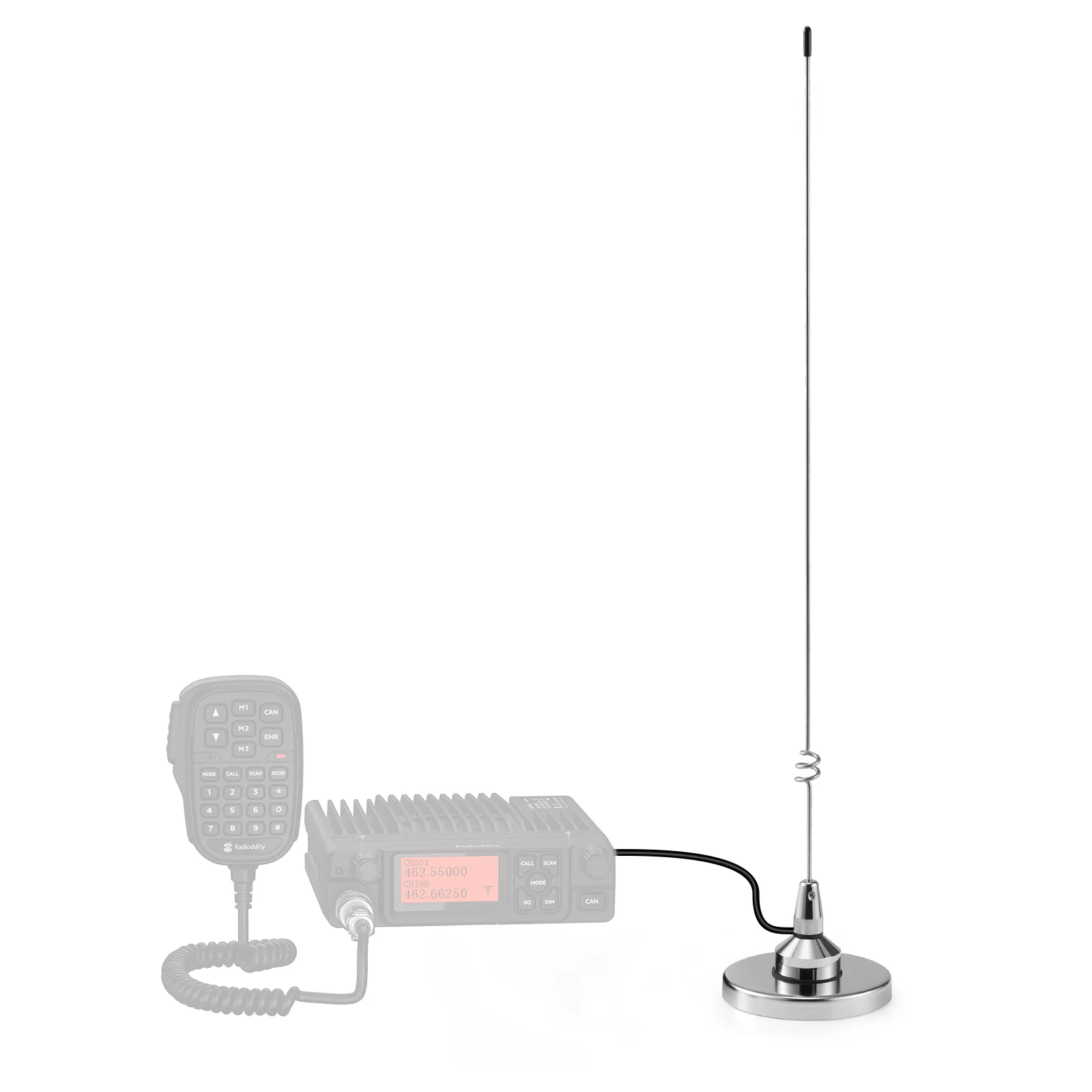 Radioddity RA-UV712 Antenna Kit | VHF/UHF Dual Band | PL-259 Connector | Magnetic Mount with 15ft Cable - Image 6