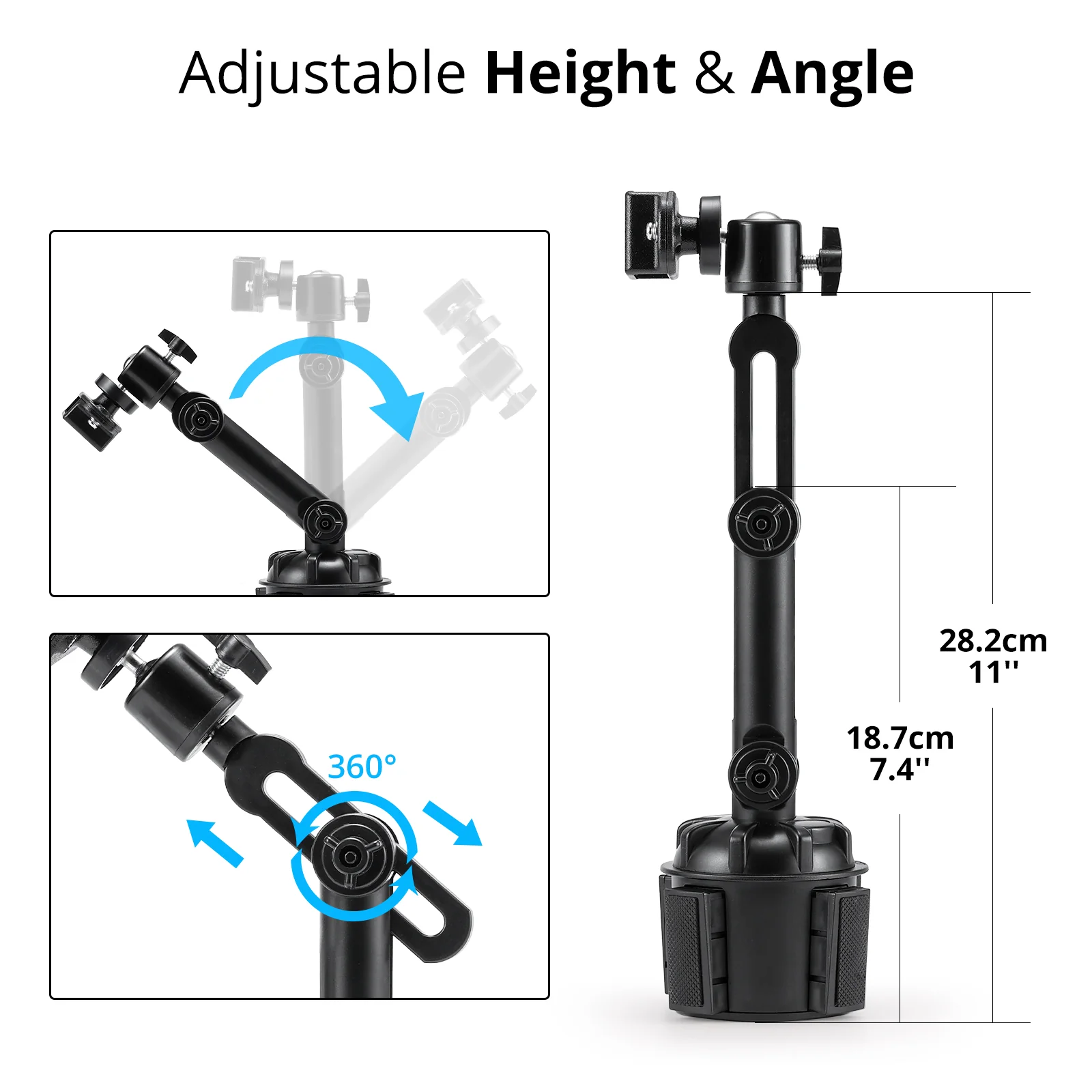 Radioddity RH1 Cup Holder Radio Mount - Image 3