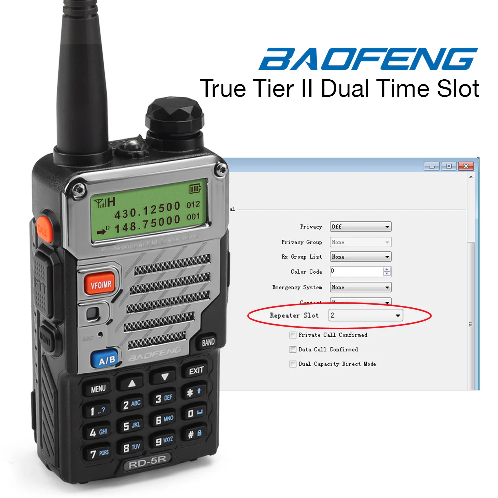 Radioddity x Baofeng RD-5R | Dual Band | Dual Time Slot | DMR | Digital Monitor [DISCONTINUED] - Image 7