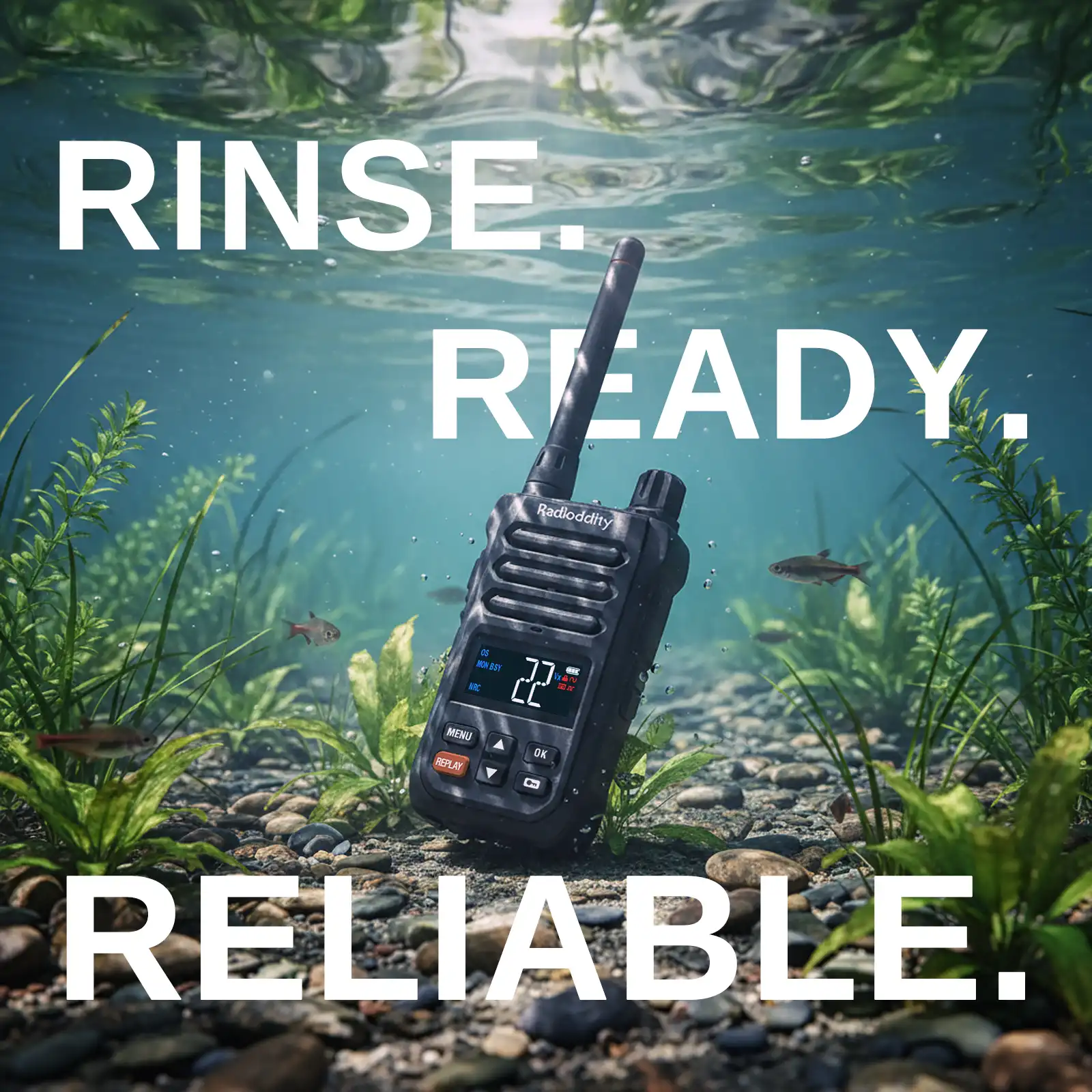 Radioddity X1 Heavy Duty Radio | FRS | IP67 Waterproof  | Noise Reduction | Recording | NOAA Scan & Alert | VOX | SOS | 2500mAh USB-C Rechargeable | For Outdoor - Image 4
