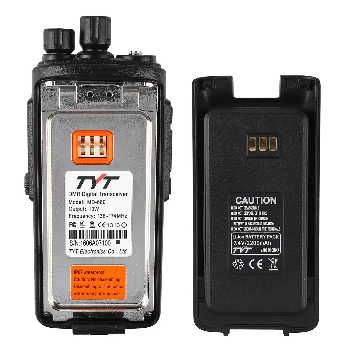 TYT MD-680 UHF Waterproof Digital Radio [DISCONTINUED] - Image 5