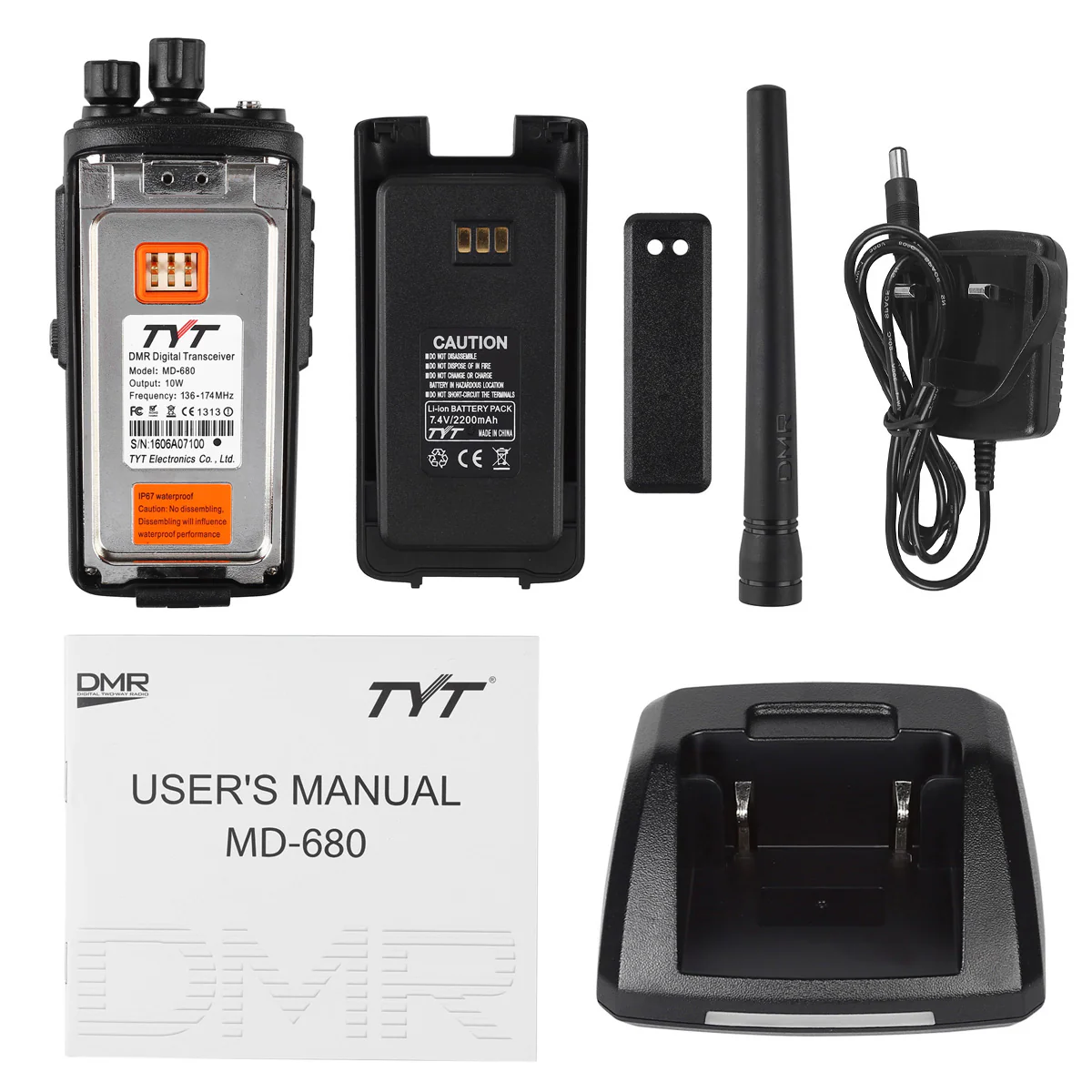 TYT MD-680 VHF Waterproof Digital Two Way DMR Radio [DISCONTINUED] - Image 7