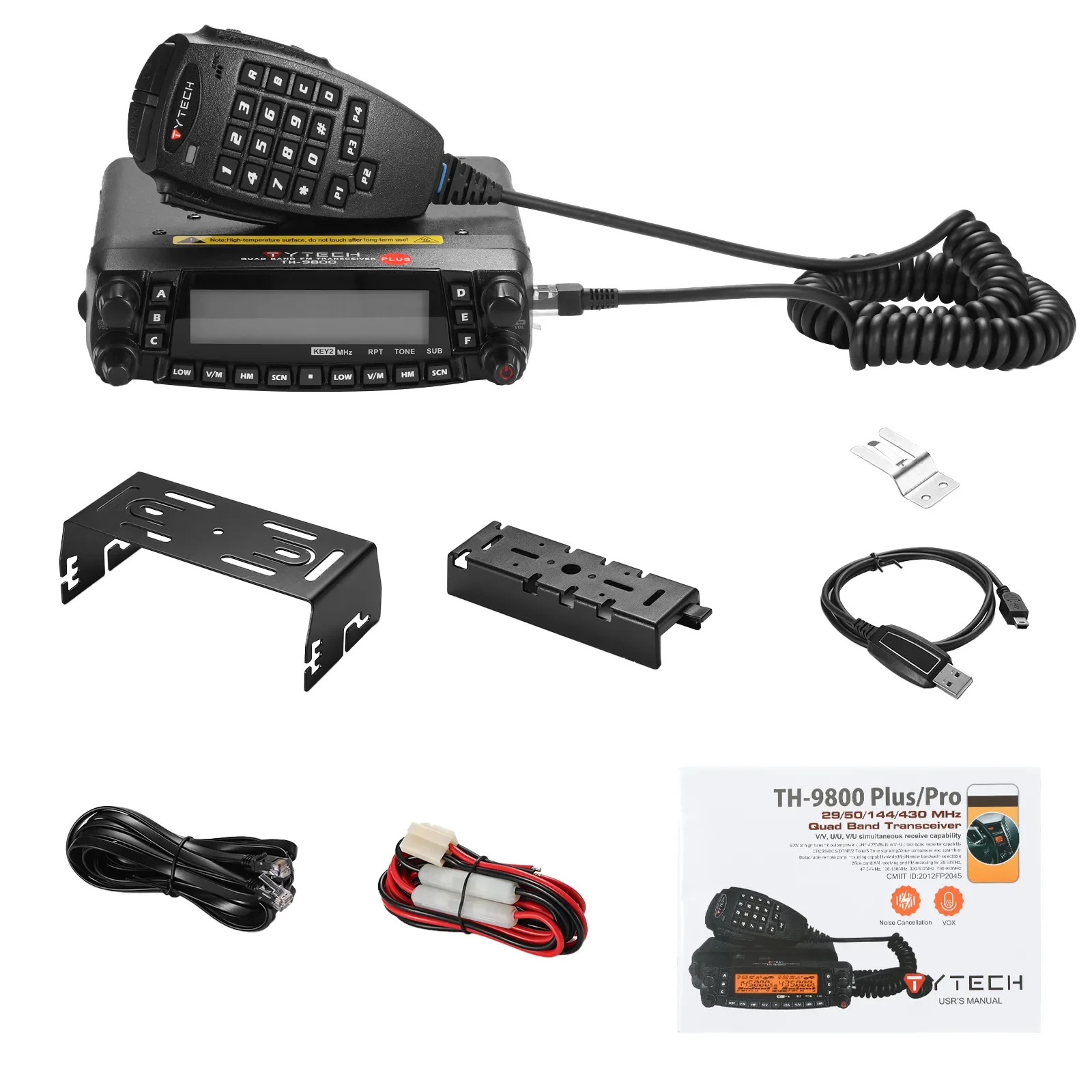 TYT/TYTECH TH-9800 Plus Quad Band 50W Mobile Car Radio - Image 6