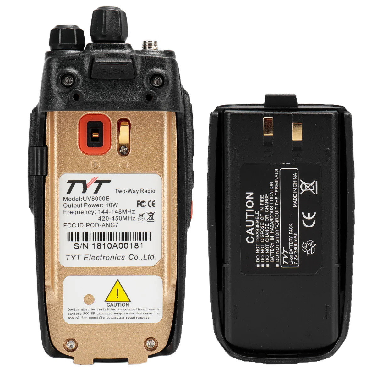 TYT UV8000E | Dual Band | 10W | 3600mAh | Cross Band Repeater | Cable - Image 8