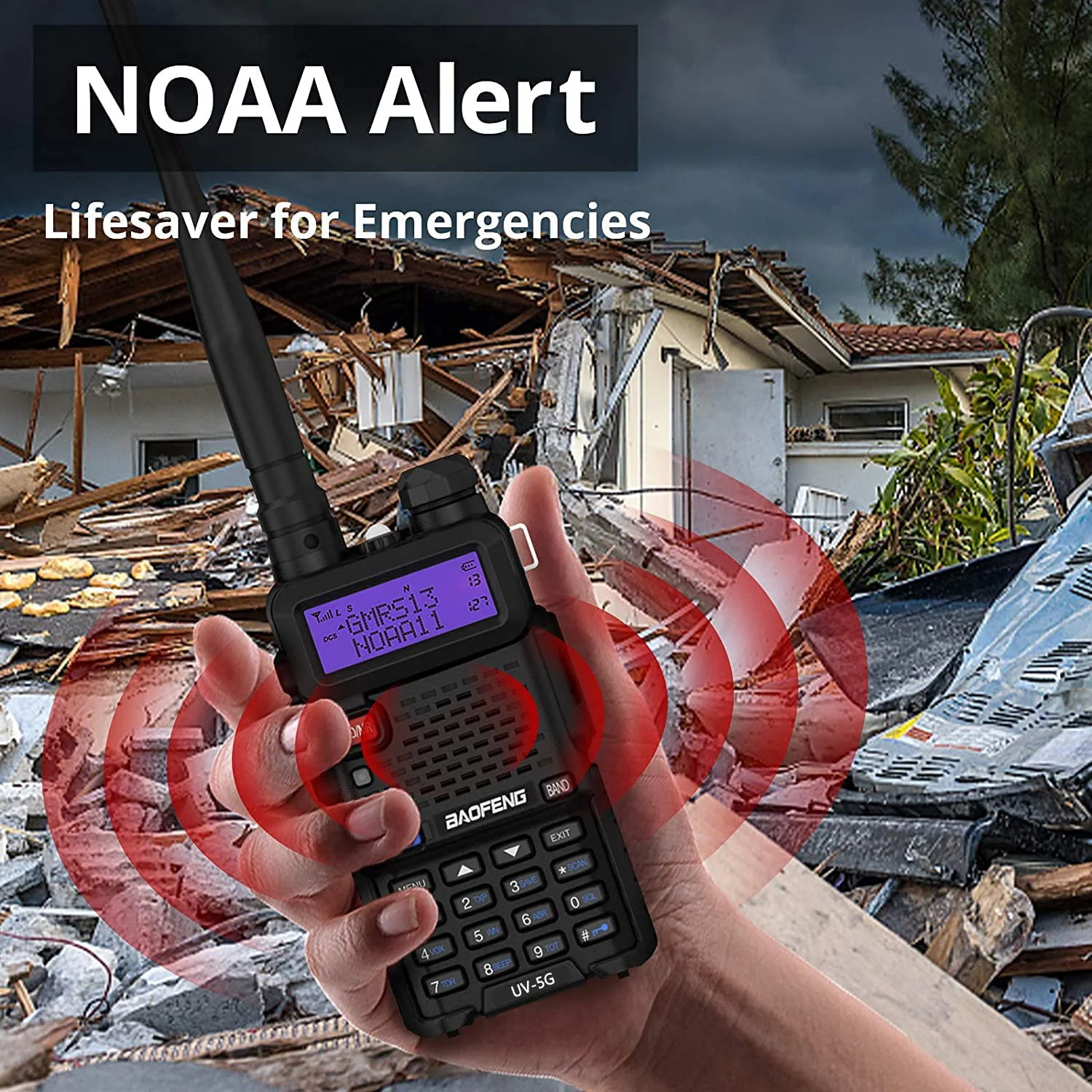 Baofeng UV-5X / UV-5G [1 Pair] GMRS Radio | 5W | Repeater Capable | NOAA Scan | Support CHIRP Programming - Image 9