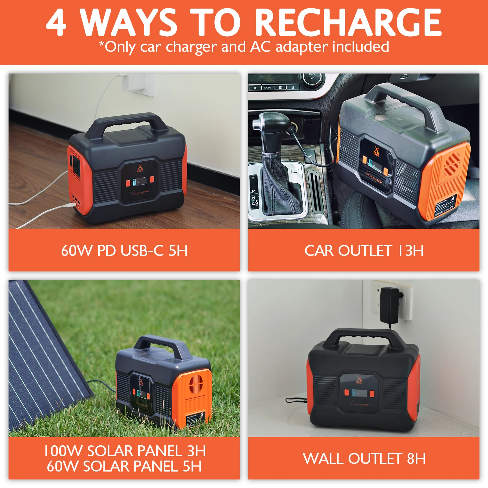 Xiegu BK300 Portable Power Station | 296Wh | 300W (Peak 350W) [DISCONTINUED] - Image 3