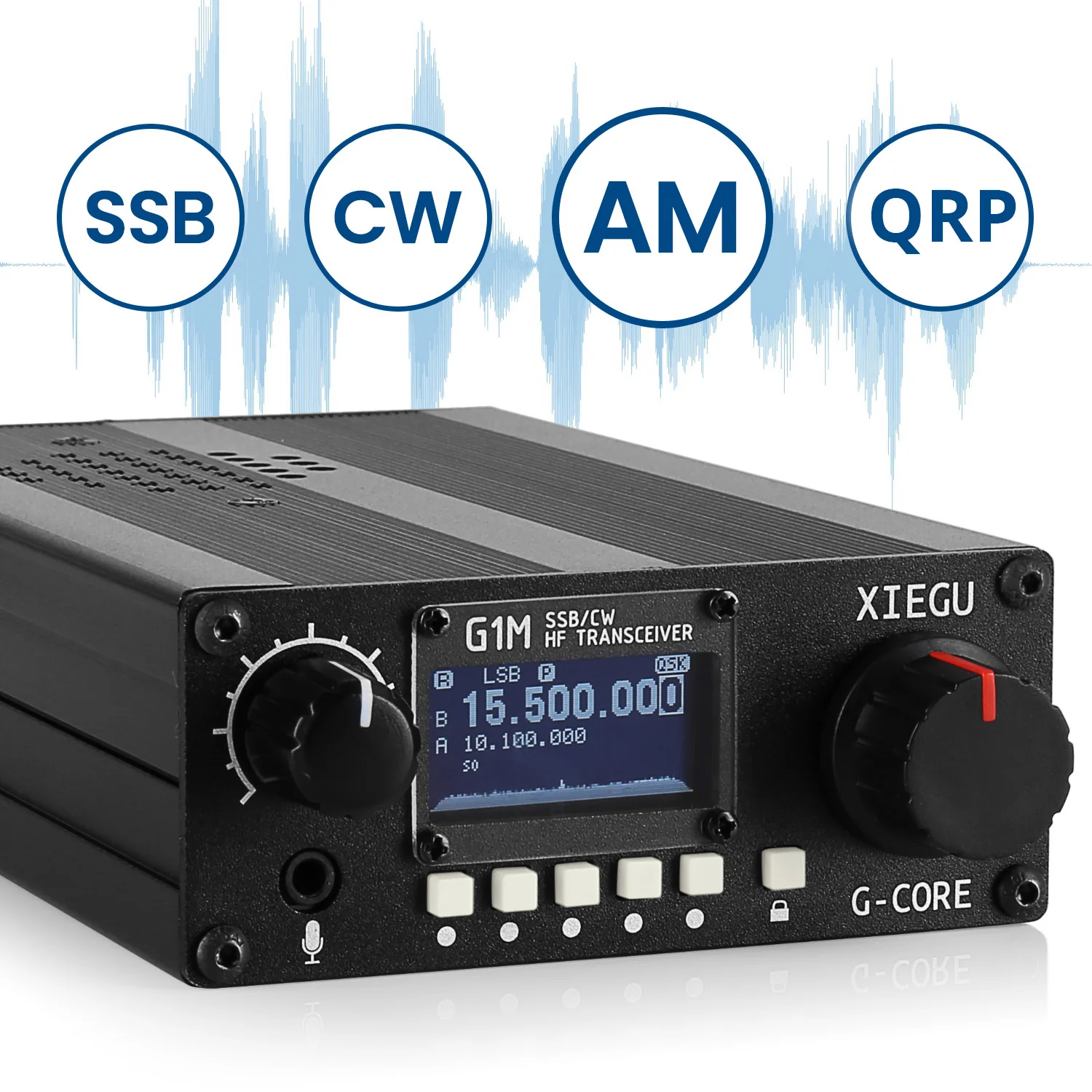 XIEGU G1M HF Transceiver | Quad Band | Portable SDR | QRP | 5W SSB CW AM - Image 5