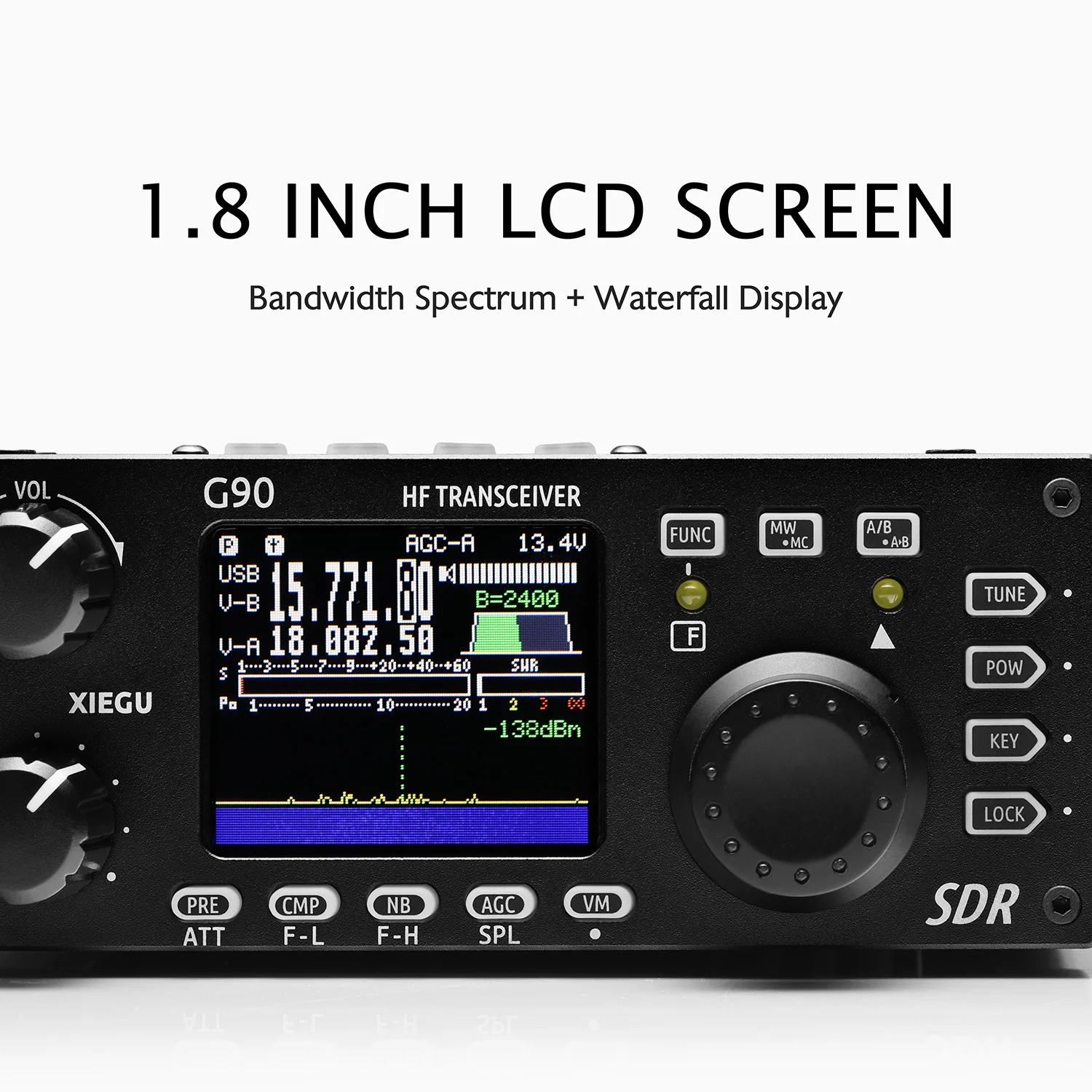Xiegu G90 HF Radio | SDR | QRP | Auto Antenna Tuner | 20W | Remote Head - Image 3