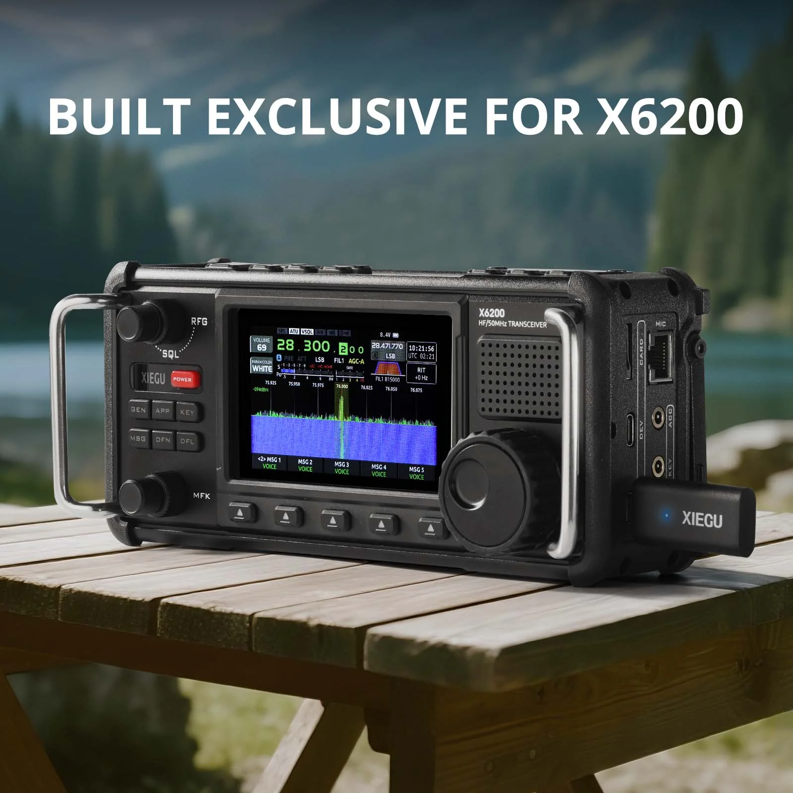Xiegu WF-01 External Bluetooth Adapter | For X6200 Transceiver | FT8CN-Compatible | Plug-and-Play Bluetooth Module for FT8 Digital Communication - Image 3